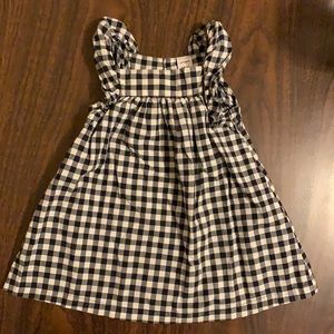 🍀4/$20 - Black & White Carter's Gingham Sleeveless Dress